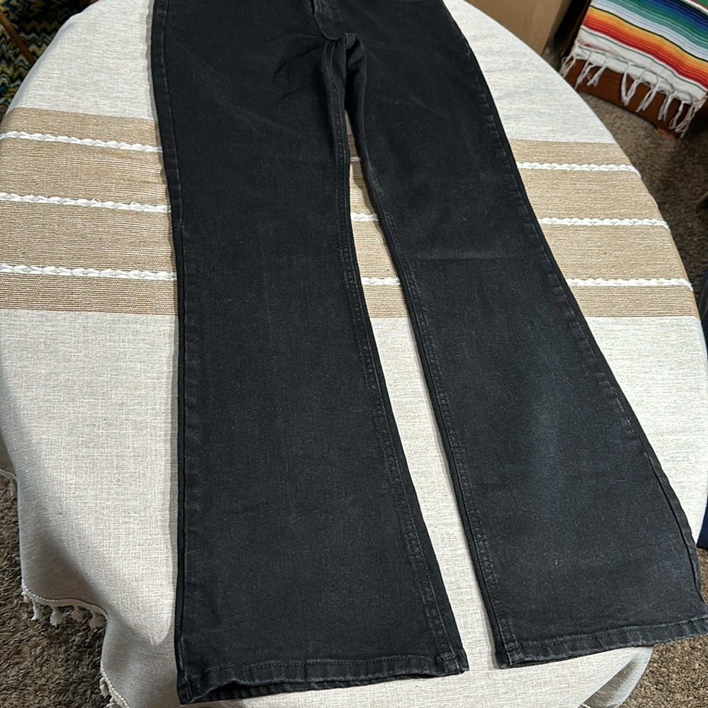 Woman’s Jeans We The Free Black Tall Boot Cut High Rise size 29 Stretch - Picture 4 of 10